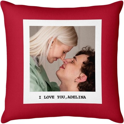 15'' to 20" Custom Pillow with Picture Text Personalized Photo Throw Pillow Memorial Gifts