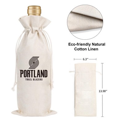 10OZ Canvas Wine Tote Bag