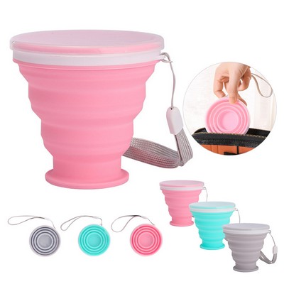 Collapsible Silicone Cup With Lids