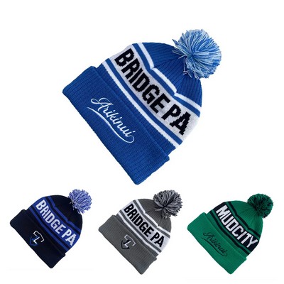 Knit Pom-Pom Beanies
