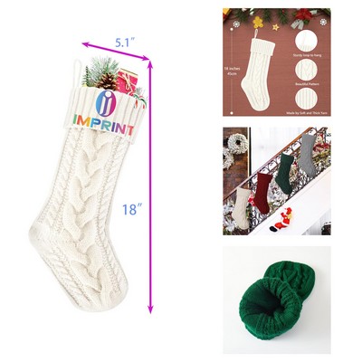 18" Knit Christmas Stockings