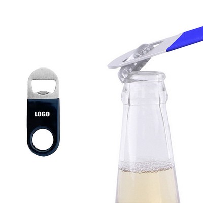 Small PVC Wrapped Handle Stainless Steel Bottle Opener