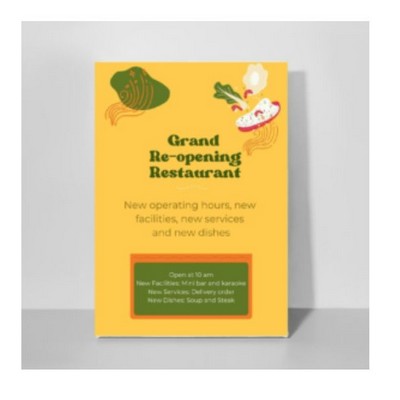 18 X 24 1/2 Custom Printed Gator Board Poster Black