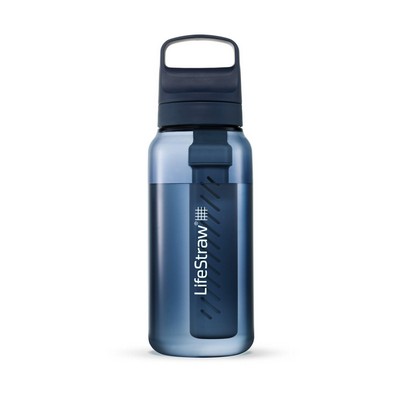 Lifestraw Go 1L Water Filter Bottle W/ Tritan Renew Aegean Sea