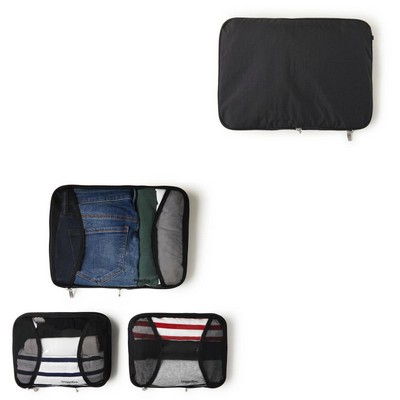 Baggallini® 2 Med + 1 Large Compression Cube - Black