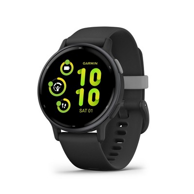 Garmin® Vivoactive 5 Fitness Smartwatch Slate W/ Black Silicone Band