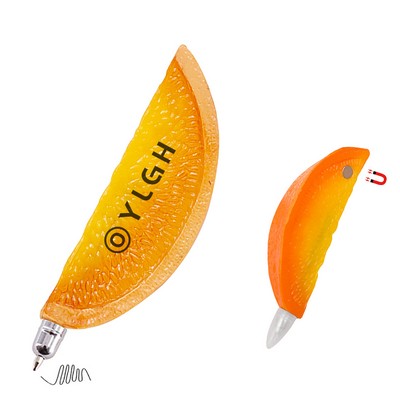Orange Piece Shaped Pen