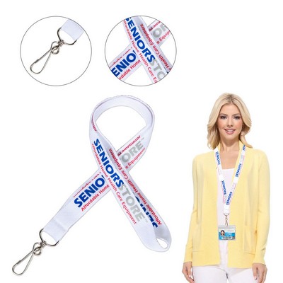 Custom 3/4" Lanyard w/ Swivel J Hook