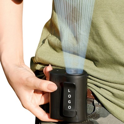 Portable Waist Clip Fan Handheld Fan Mini Cooling Fan Powerful Small Personal Fan Neck Fan