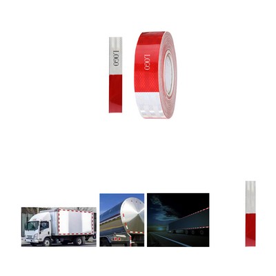 2" x 150' 983D Red White Reflective Safety Tape