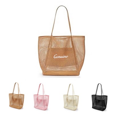 Casual Mesh Beach Tote Bag