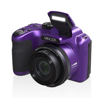 Minolta 20Mp Fhd 26X Optical Zoom Bridge Camera - Purple