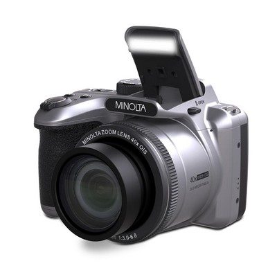 Minolta 20Mp Fhd 40X Optical Zoom Bridge Camera - Silver