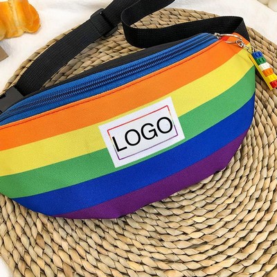 Rainbow Crossbody Waist Bag