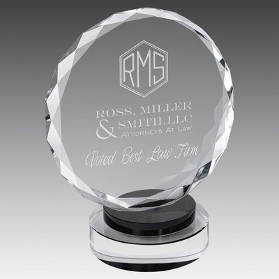 Facet Crystal on & Base