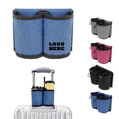 Custom Oxford Cloth Luggage Cup Holder Free Hand Drink Carrier