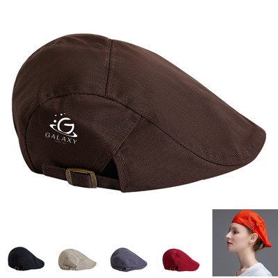 Canvas Waiter Beret Hat