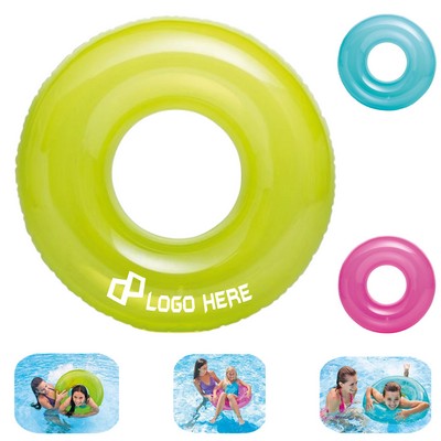 27.5" Transparent Inflatable Swimming Ring