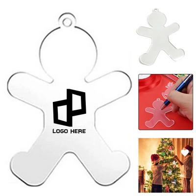 10" 1 Acrylic Snowman Ornament