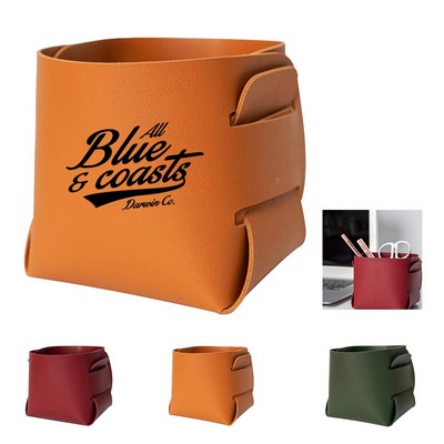 Simple Leather Storage Box