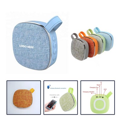 Compact Wireless Speaker with Fabric Cover