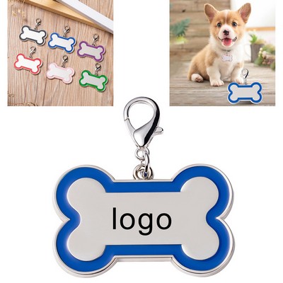 Bone Shape Metal Dog Tag