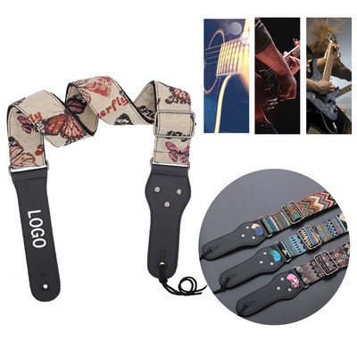 Embroidered Ethnic - Style Guitar Strap
