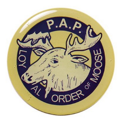 2" P.A.P. Mylar Medallion with Clear Epoxy Dome