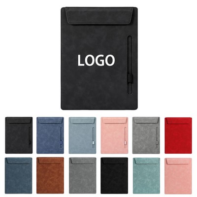 A4 PU Leather Magnetic Clipboard