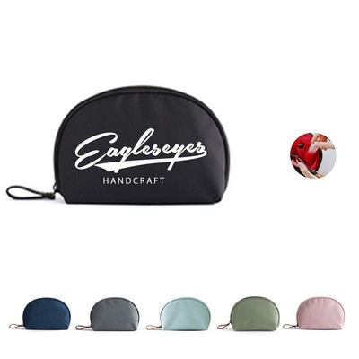 Half Moon Cosmetic Beauty Bag