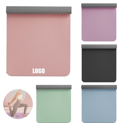 Essentials Thick Yoga Mat Fitness With Carrier Strap