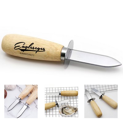 Wooden Handle Oyster Knife