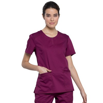 Women's 3-Pocket Round Neck Top