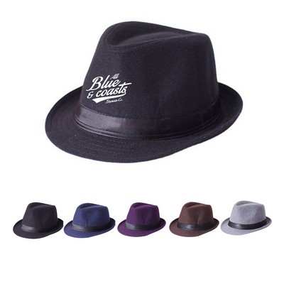 Linen Straw Fedora Hat
