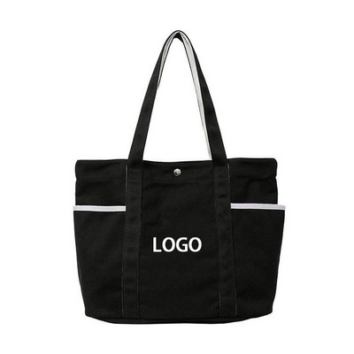 Daily Multi-Pocket Canvas Tote Bag 20L