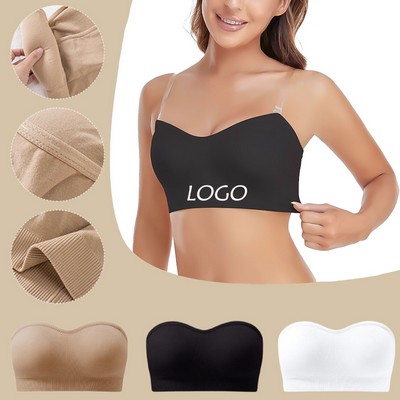 Womens Strapless Wire-Free Bra