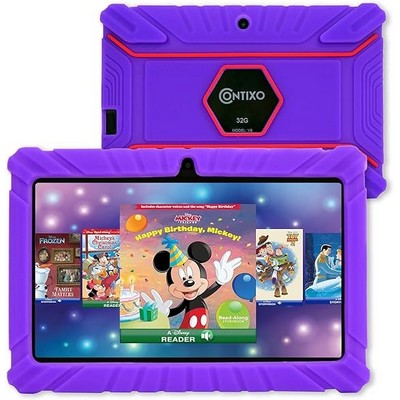 Contixo 7" Kids Tablet, Android 11 Go OS, 2GB+32GB Disney