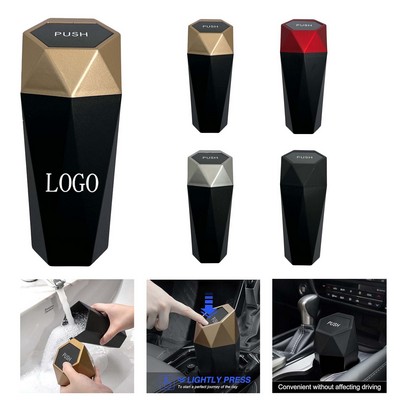 Compact Covered Car Garbage Bin