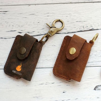 Genuine Leather Lighter Case