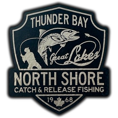 Laser Etched Faux Leather Emblems (Up to 81 Square Inches)