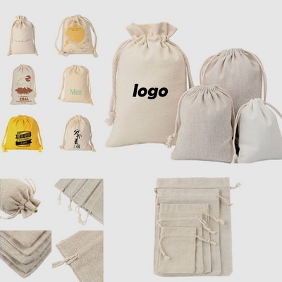 Cotton Drawstring Pockets