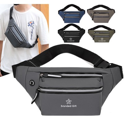 Waist Bag Waterproof Multi-Layer Large Capacity Shoulder Crossbody Bag