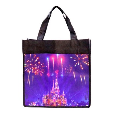 Full Color Tall Tote Bag with Front Pocket