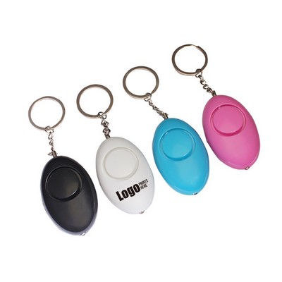 Sound Personal Alarm Keychain w/ LED Light