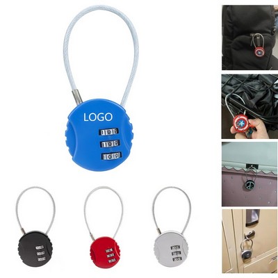 Multi-Purpose Wire Rope Padlock Security Lock