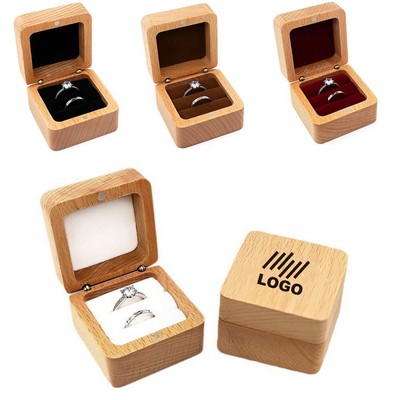 Wooden Jewelry Ring Box