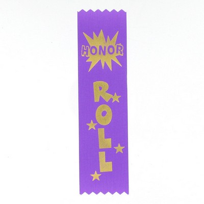 Honor Roll Purple Ribbon (1 5/8" x 6")