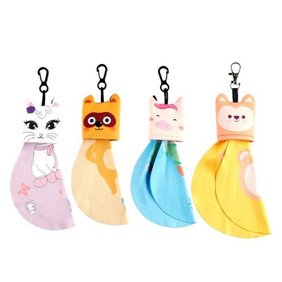 Cute design Microfiber Cloth With Pouch