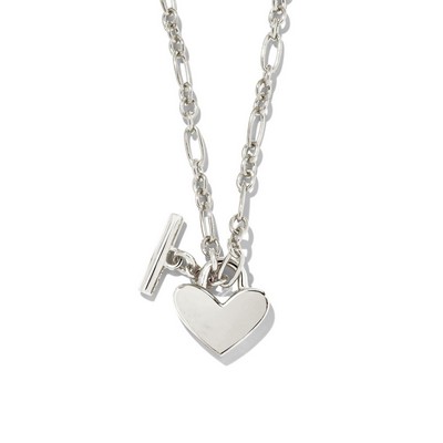 Kendra Scott Heart Padlock Pendant Necklace - Sterling Silver