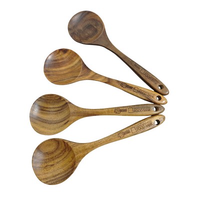 Premium Teak Wood Cooking Spoon – 24x7cm Handcrafted Kitchen Utensil